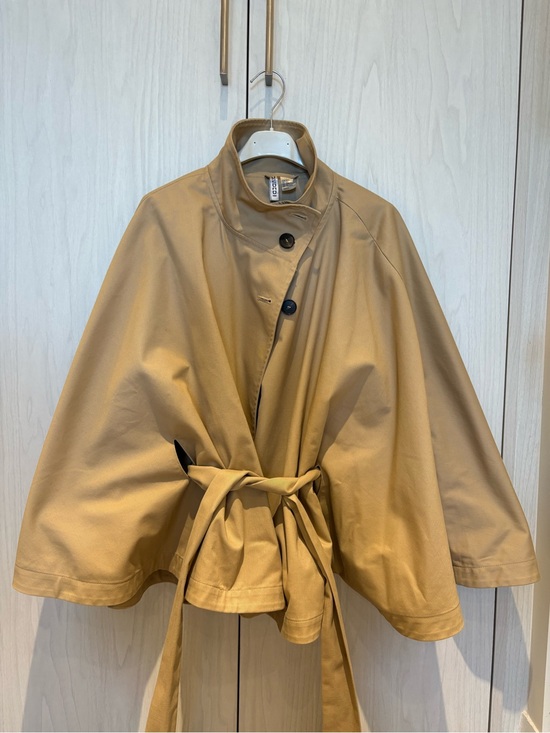 H&M Jackets & Blazers - H&M Camel Tie-Belt Cape Jacket